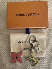 Authentic Louis Vuitton Key Holder Fleur D'Epi Bag Charm Key Chain - with Box
