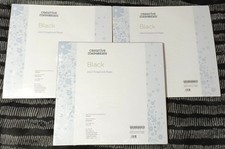 Creative Memories BLACK 12x12 Scrapbook Pages 3 Pks 15 Sheets 30 Pgs Each 2008