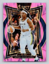 Myisha Hines-Allen 2025 Panini Select WNBA #39 Pink Flash Prizms WNBA