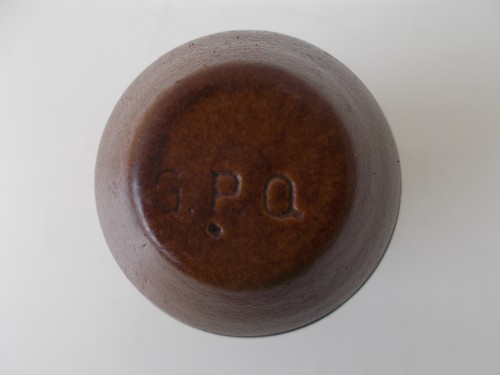 GPO Brown Ceramic Telegraph Pole Insulator ~ GPO Stamp ~ 10cm high x 6cm dia - Picture 6 of 8