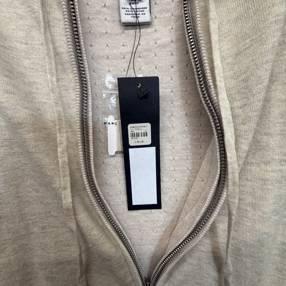 Suéter con Capucha Jacobs by Marc Jacobs Cachemira y Algodón Pequeño Beige Avena Nuevo Foto 3 de 4