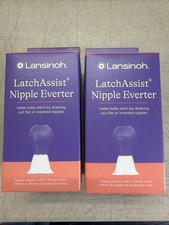 2x Lansinoh LatchAssist Nipple Everter With Protective Case - 2 Flange Sizes