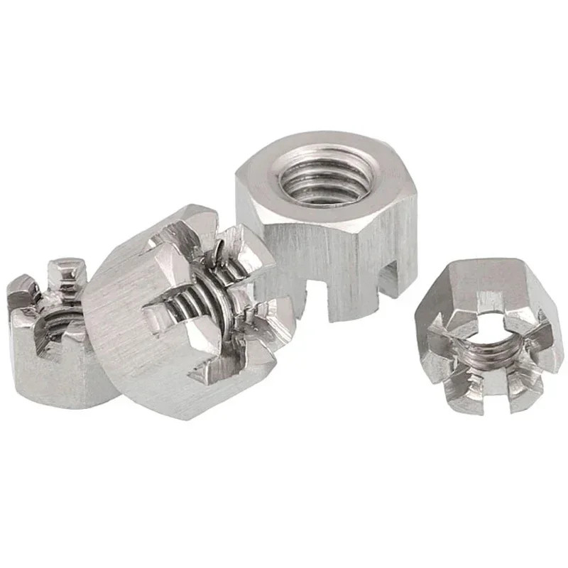 GB6181 M6 M8 M10 M12 M16 Connect Rod Wheel Axle Hub Slotted Castle Nut Groove
