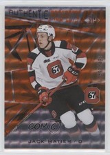 2021 Upper Deck SP Game Used CHL Edition Orange Foilboard /499 Jack Matier 0kr0