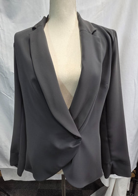 Lilith Gray Polyester 2PC Skirt Suit Size M/40