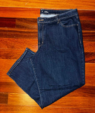 OLD NAVY Dark Blue Denim High-Rise WOW LOOSE Wide Leg Jeans  Plus Size 20 Short