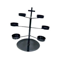 Porte-bougies chauffe-plat, candélabre, centre de table avec 6 coupelles,