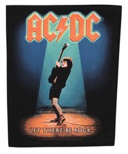 Large AC/DC Let There Be Rock Printed Sew On Battle Jacket Back Patch - OFFICIAL