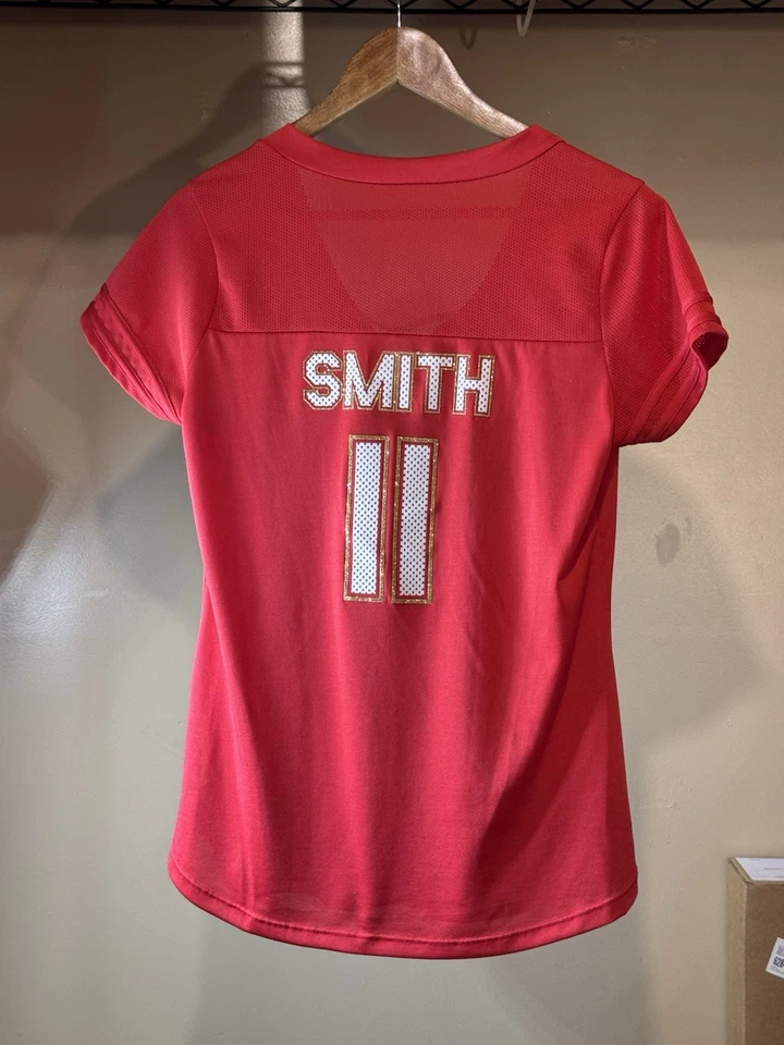 Camiseta roja para mujer Kansas City Chiefs Alex Smith #11 NFL talla grande 2013 Foto 2 de 4