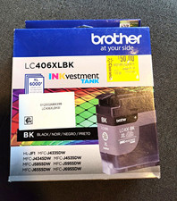 Brother Genuine LC406XLBK Black High Yield Inkjet Ink Cartridge