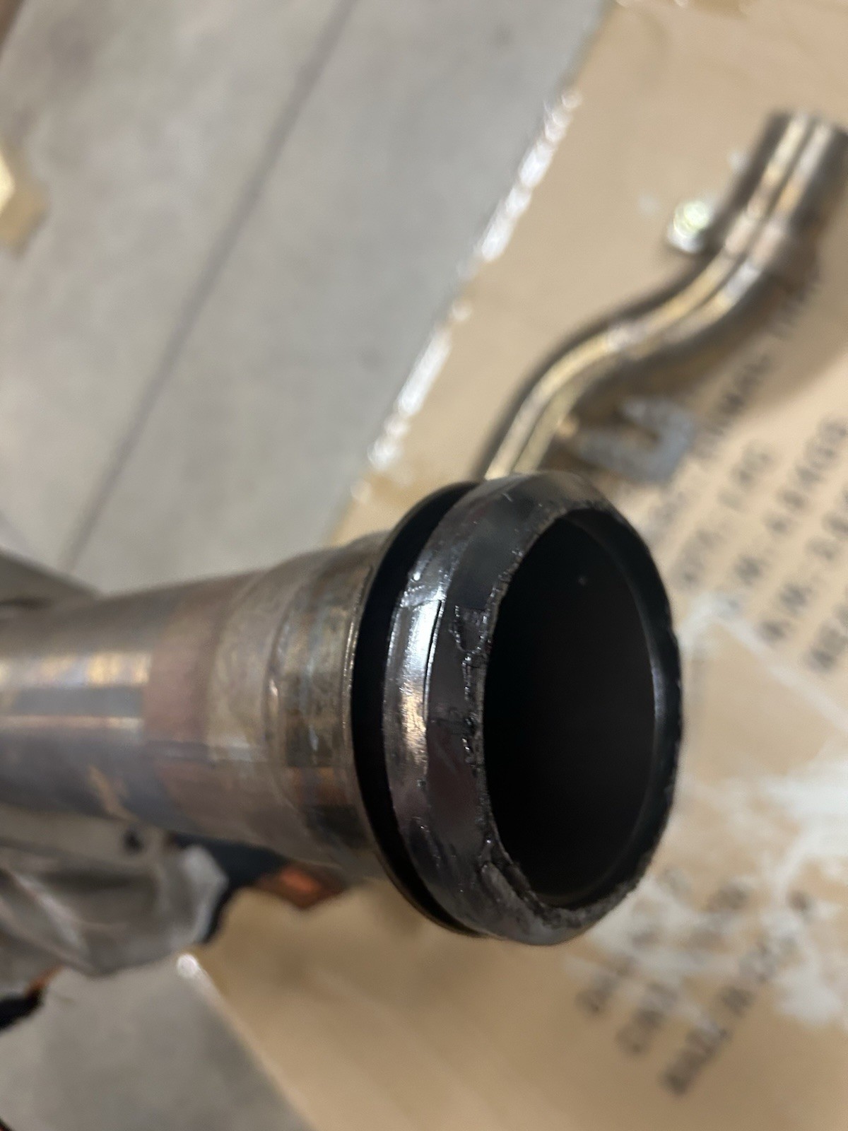 Ferrari 599 GTB Muffler Exhaust Resonator Bypass Mid Pipe Tube