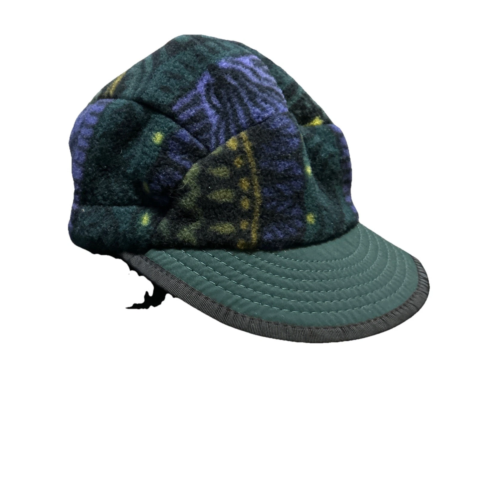 Patagonia Duckbill Fleece Cap Geometric Aztec NWT 90s Vintage New Old Stock M