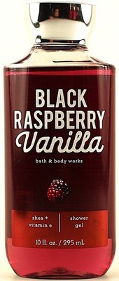 Bath & Body Works BLACK RASPBERRY VANILLA Body Wash Shower Gel 10oz