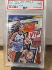 2025 Panini NSCC VIP Gold Angel Reese Red White Blue PSA 9 /25