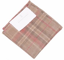 BRUNELLO CUCINELLI Handkerchief Cloth Pocket Square 100 Cotton Check