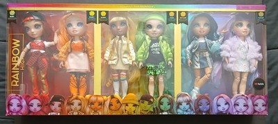 Rainbow High Original 6 Dolls Boxed Lot Set 2021 Series 1 Walmart Exclusive MGA