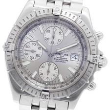 BREITLING Crosswind A13355 Chronograph Silver Dial Automatic Men's Watch_901056