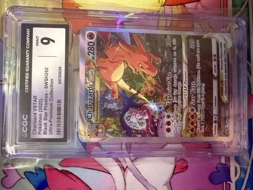 2022 POKEMON BLACK STAR PROMOS #SWSH262 CHARIZARD VSTAR CGC 9