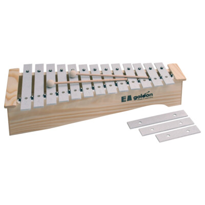 Aluminium Metallophon, Xylophon mit 13 Klangplatten und 2 Schlägeln für Kinder