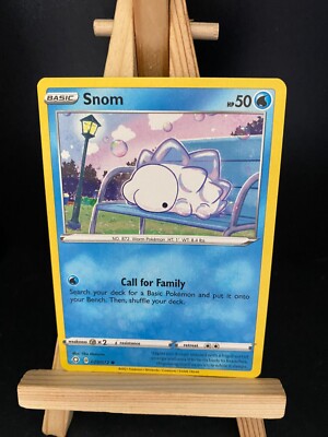 Snom 029/072 Pokemon Karte TCG Glänzendes Schicksal EN (Snomnom)