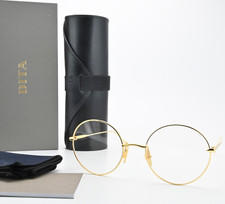 DITA Brille Believer (-) DTX506-52-04 GLD Rund Glanz Gelbgold Titan Luxus M OVP