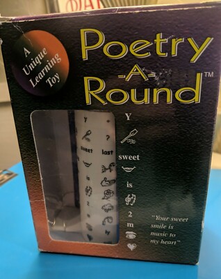 POETRY-A-ROUND CREATIVE LEARNING POEM FAMILY FUN BRAIN TOY htf