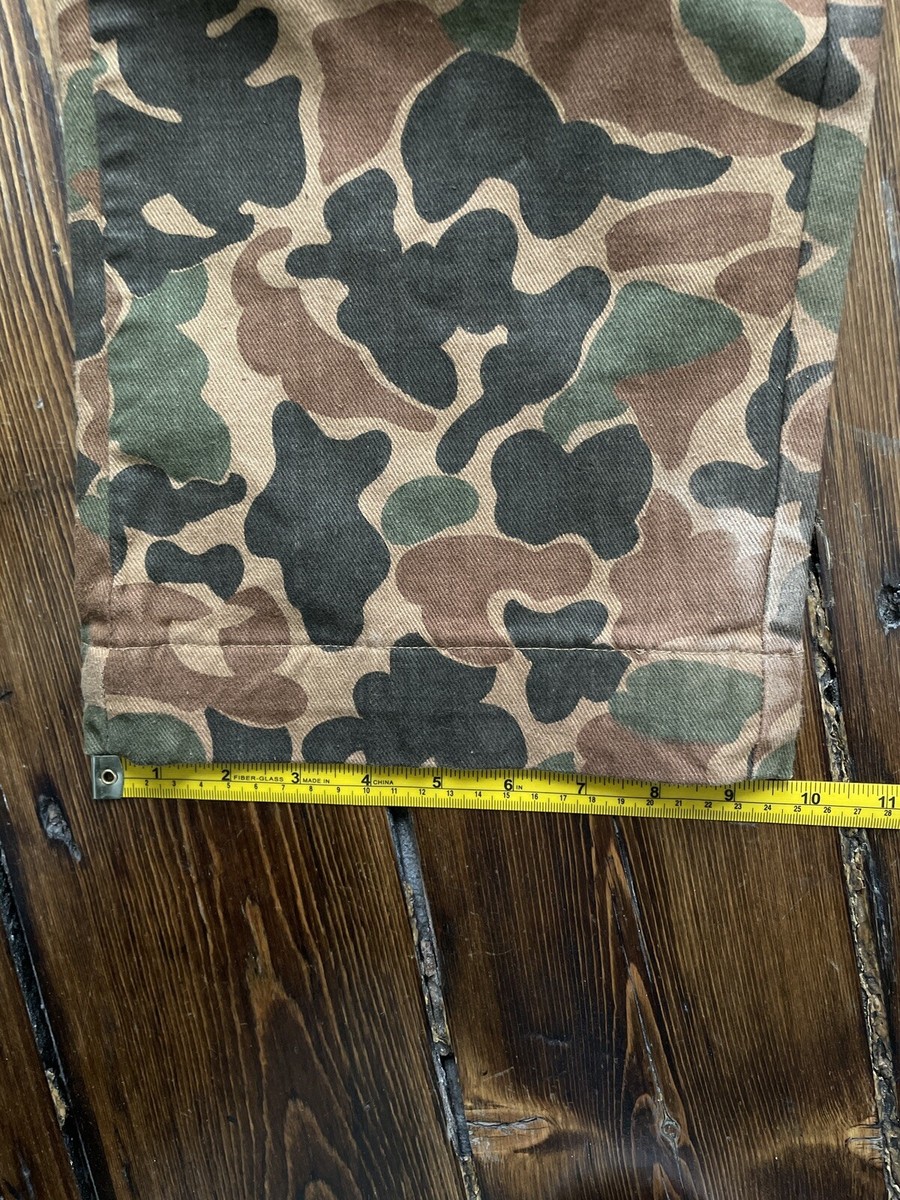 RARE Vintage 60s Sears Sports Center Hunting Duck Camo Pants