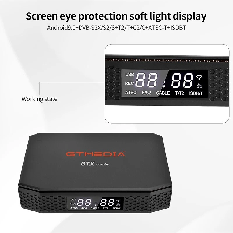 GTMEDIA GTXCOMBO 8K FTA Satellite Receiver DVB-S2/S2X 4:2:2 Sat TV Box Android - Image 4 of 4