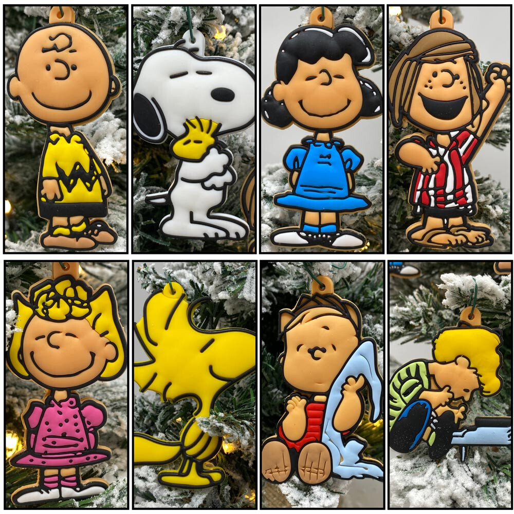 Charlie Brown Christmas Ornament 8 Piece Set NEW Featuring Charlie