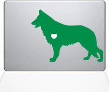 The Decal Guru I Love My German Shepherd Decal Vinyl Sticker, 13" MacBook Air