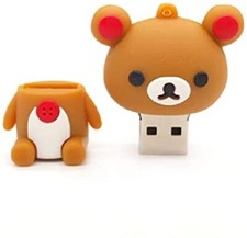 32 GB Rilakkuma Relaxing Bear USB 2.0 Flash Drive Memory Card Thumb Drive Stick 