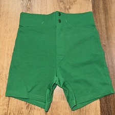 Russell Athletic Coach Shorts Mens Small Green Softball Football Vintage 70s 80s
