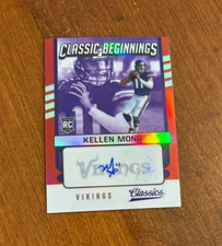 Kellen Mond 2021 Classics Beginnings Red Rookie Auto CB-KM Aggies Vikings /25 RC