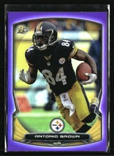 Antonio Brown 2014 Bowman Purple #45  Football Card