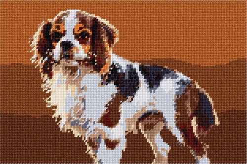 Schema punto croce Cavalier King Charles Spaniel - Download immediato - Solo schema in PDF - Schema punto croce Cavalier X - Schema punto croce CUCCIOLO di Spaniel - Italia