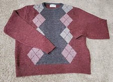 Ferranti California XL USA Made Acrylic Wool Combo Preppy Pullover Sweater