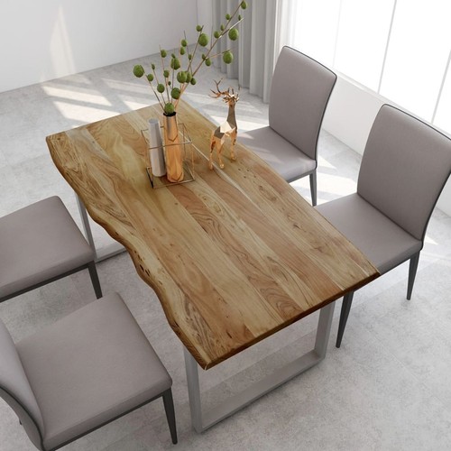 Esstisch 160x80x76 cm Küchentisch Massivholz Akazie Speisetisch Esszimmertisch