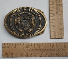 IDAHO - 1928-1978 - FIRST SECURITY CORP. - belt BUCKLE - listing 7184