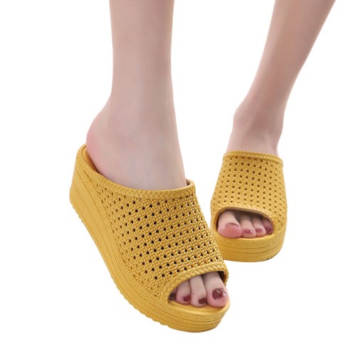 slip on platform wedges