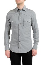 Dolce&Gabbana D&G Men's Multi-Color Stretch Long Sleeve Dress Shirt US 15 IT 38