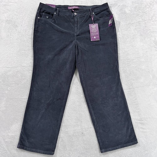 Gloria Vanderbilt Amanda Pants Women's 20W Plus Corduroy Classic Fit
