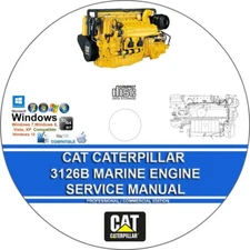 Cat Caterpillar 3126B Marine Engine Workshop Service Repair Manual +Parts Manual
