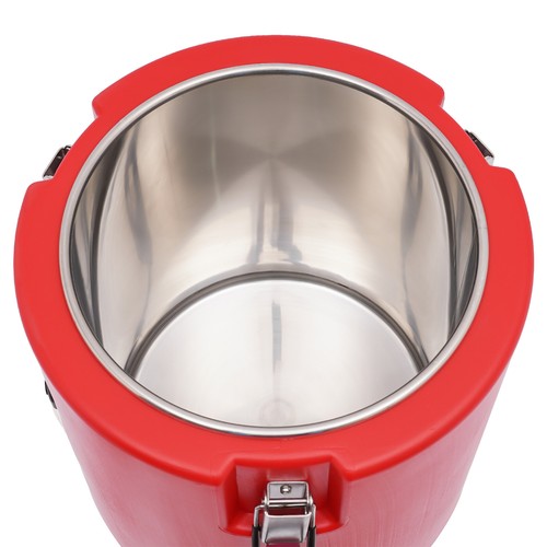 Red 15L/13.62 QT Modern Insulated Bucket, Insulated Soup Container With Lid - Picture 7 of 16