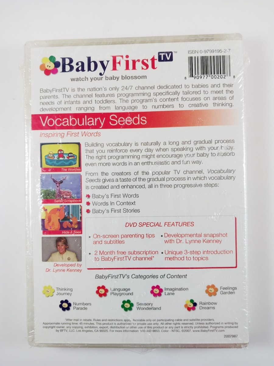 BabyFirst TV - Vocabulary Seeds (DVD, 2007) for sale online | eBay