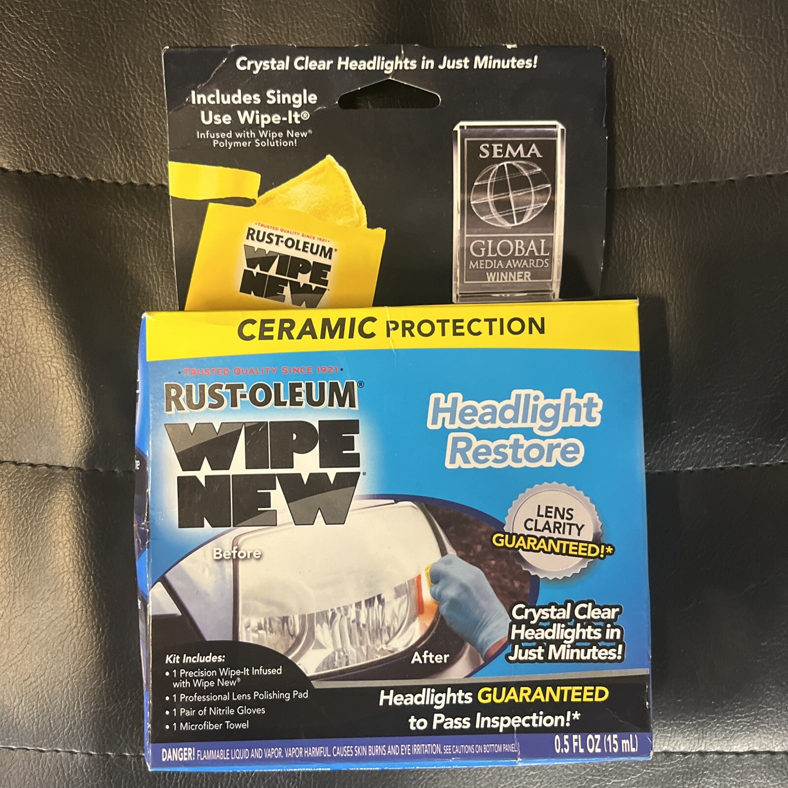 New Wipe RustOleum Headlight RESTORE Cleaner 0.34 fl oz eBay