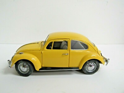 フランクリンミント 1967 Volkswagen Beetle ミニカー FRANKLIN MINT 1967 VOLKSWAGEN BEETLE YELLOW DIE-CAST CAR