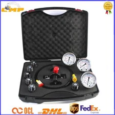 SINOCMP Hydraulic Nitrogen Accumulator Charging Pressure Gague Adapter Test Kit