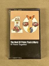 The Best Of Peter, Paul, Mary:10 Years Together Cassette, 1970