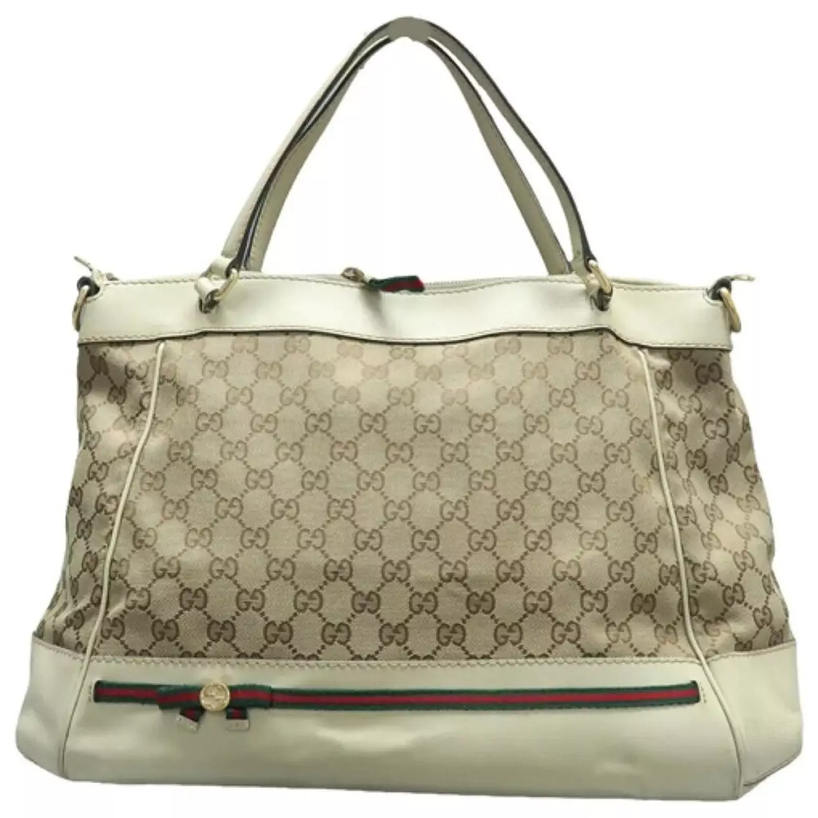 Sacoche en tissu marron GUCCI 412 020625
