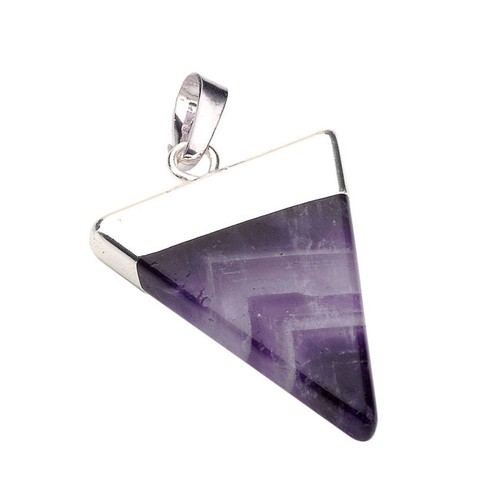 Crystal Quartz Healing Reiki Chakra Gemstone Pyramid Pendant For Necklace Gift - Picture 3 of 20